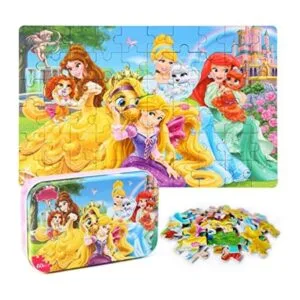 MZZOTOY Rompecabezas de princesa para niños de 4 a 8 años_1