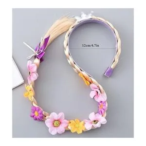 2 pelucas largas trenzadas de princesa peluca Rapunzel_3