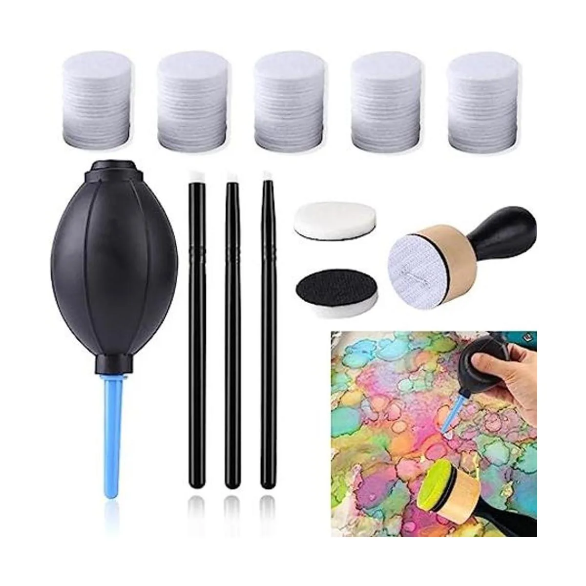 Juego de 57 herramientas aplicadoras de soplador de tinta_1