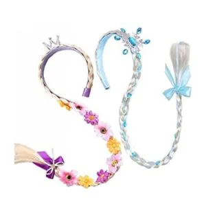 2 pelucas largas trenzadas de princesa peluca Rapunzel_1