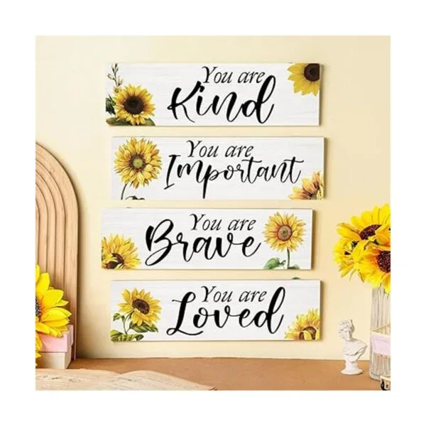 4 piezas de girasoles inspiradores para pared regalos de_3