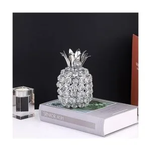 JUXYES Adornos de piña con cuentas de cristal brillantes_2