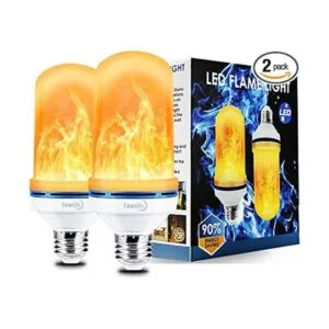 Yewclls Bombilla LED con efecto de llama 4 modos de luz_1