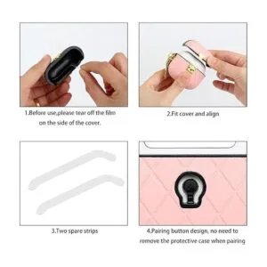 WEISHIJIE Funda para AirPods 3 funda de piel para_4