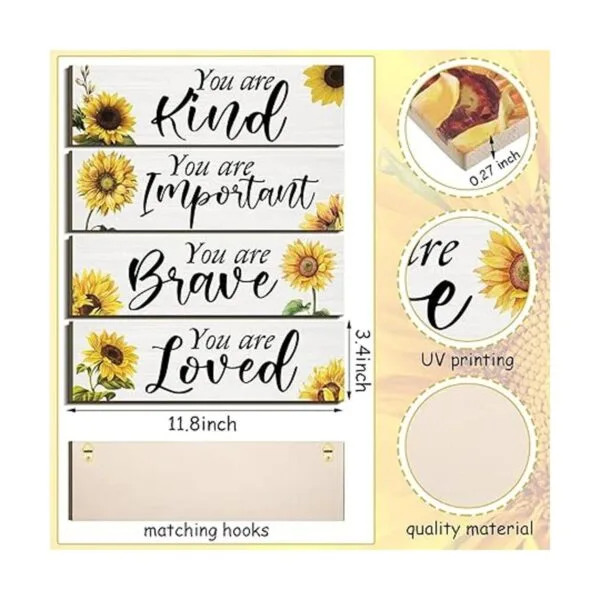 4 piezas de girasoles inspiradores para pared regalos de_2