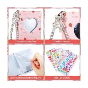 2 soportes para tarjetas de fotos Kpop de 3 pulgadas mini_5