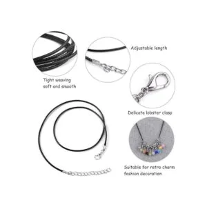 TUPARKA 60 piezas de 10 colores para collar de 0.079 in_3