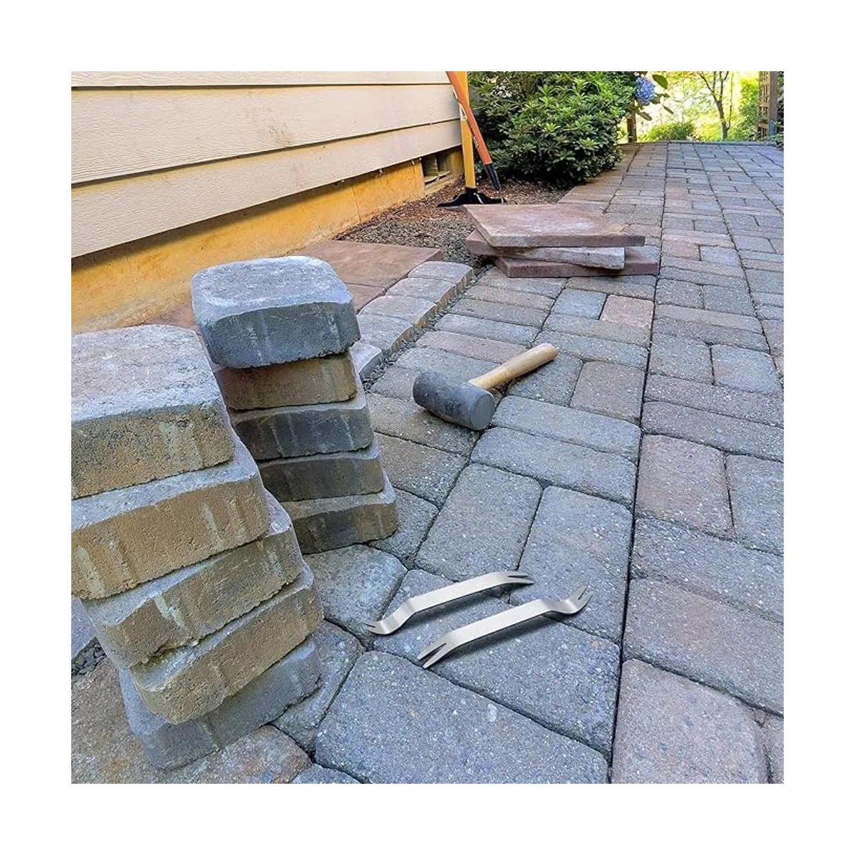 4 piezas de herramientas de pavimentación de acero_6