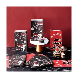 24 bolsas de regalo de fiesta ninja para cumpleaños_3