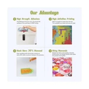 NAIMOER Kits de pintura de diamantes cruzados para adultos_4