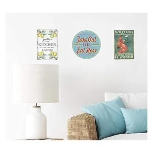 CAIRUO Letrero de metal con diseño de chocolate caliente y_2