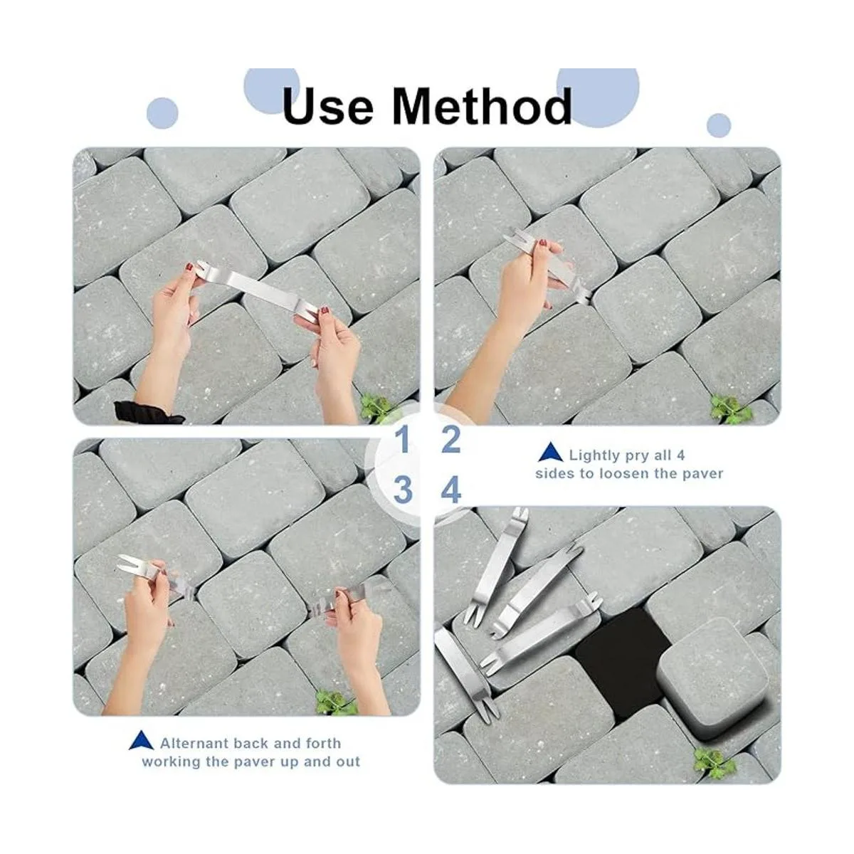 4 piezas de herramientas de pavimentación de acero_3