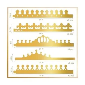 Coronas para niños 28 piezas de papel DIY Prince Princess_4