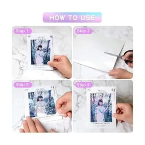 Papel adhesivo holográfico 24 hojas de laminación_5