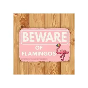 WSTKJW Letreros de metal de flamenco para decoración de_2