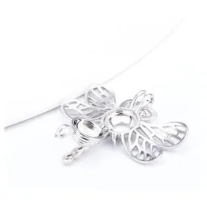 LGSY Colgantes de jaula de libélula chapados en plata para_3