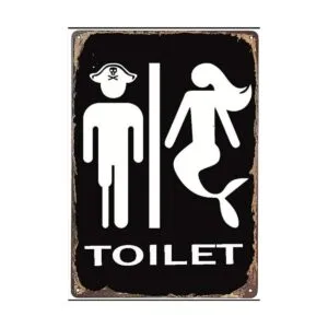 ICRAEZY Letrero de metal retro con diseño de pirata y_1