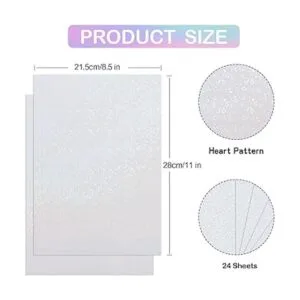 Papel adhesivo holográfico 24 hojas de laminación_2