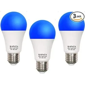 Kapata Bombilla LED azul A19 de 9 vatios 120 V base E26_1