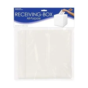 Beistle Tarjetero blanco para bodas baby shower_4