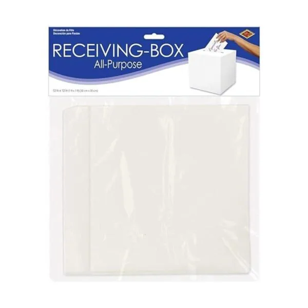 Beistle Tarjetero blanco para bodas baby shower_4
