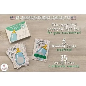 Party Hearty Juegos de baby shower 40 tarjetas de rifa_2