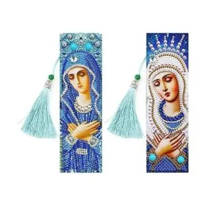 Kit de pintura de diamante religioso para marcapáginas_1