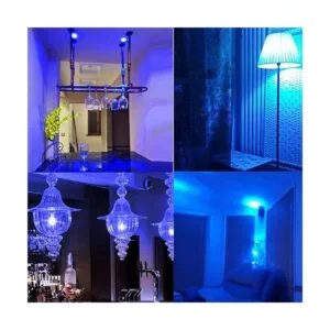 Kapata Bombilla LED azul A19 de 9 vatios 120 V base E26_4