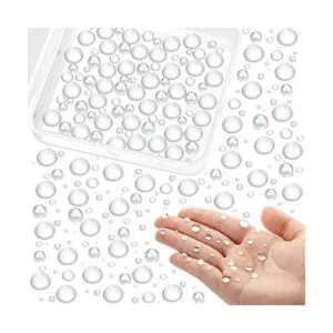 MIKIMIQI 1400 gotas de agua holográficas transparentes de_1