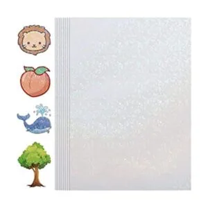 Papel adhesivo holográfico 24 hojas de laminación_1