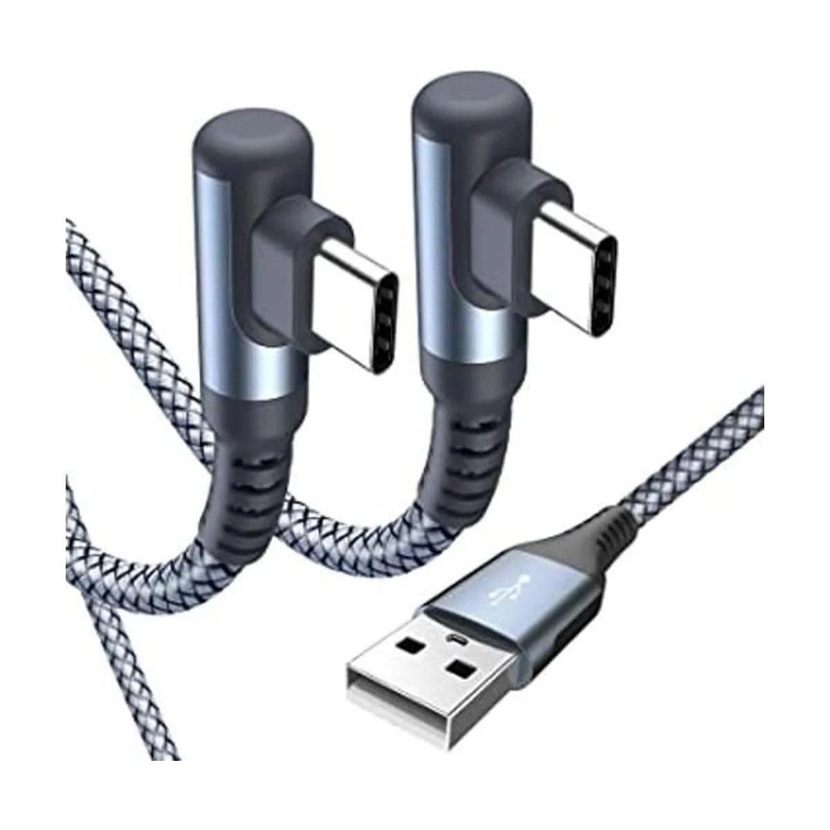 Cable USB C en ángulo recto 2 unidades 6.6 pies 6.6_1