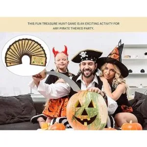 Tarjetas de juego de pistas de caza del tesoro pirata de_4