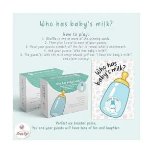 Party Hearty Juegos de baby shower 40 tarjetas de rifa_3