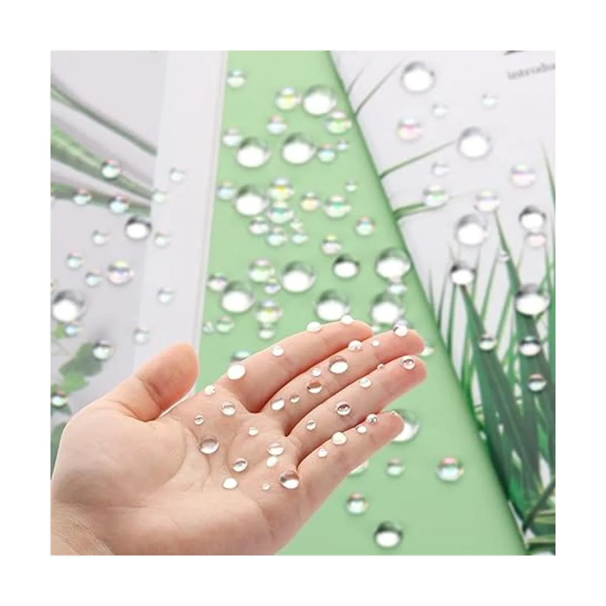 MIKIMIQI 1400 gotas de agua holográficas transparentes de_3