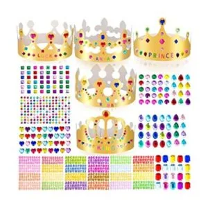 Coronas para niños 28 piezas de papel DIY Prince Princess_1