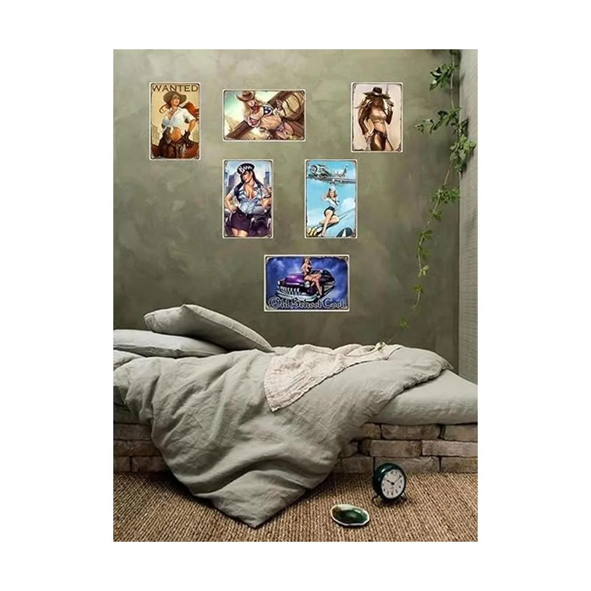 ICRAEZY Letrero de metal retro con diseño de pirata y_5