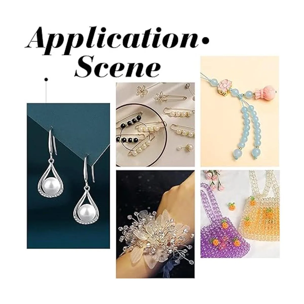 PH PandaHall 450 cuentas de cristal de color mármol de_6