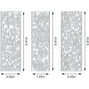 Estivaux 3 troqueles de corte de marco de hojas de flores_2