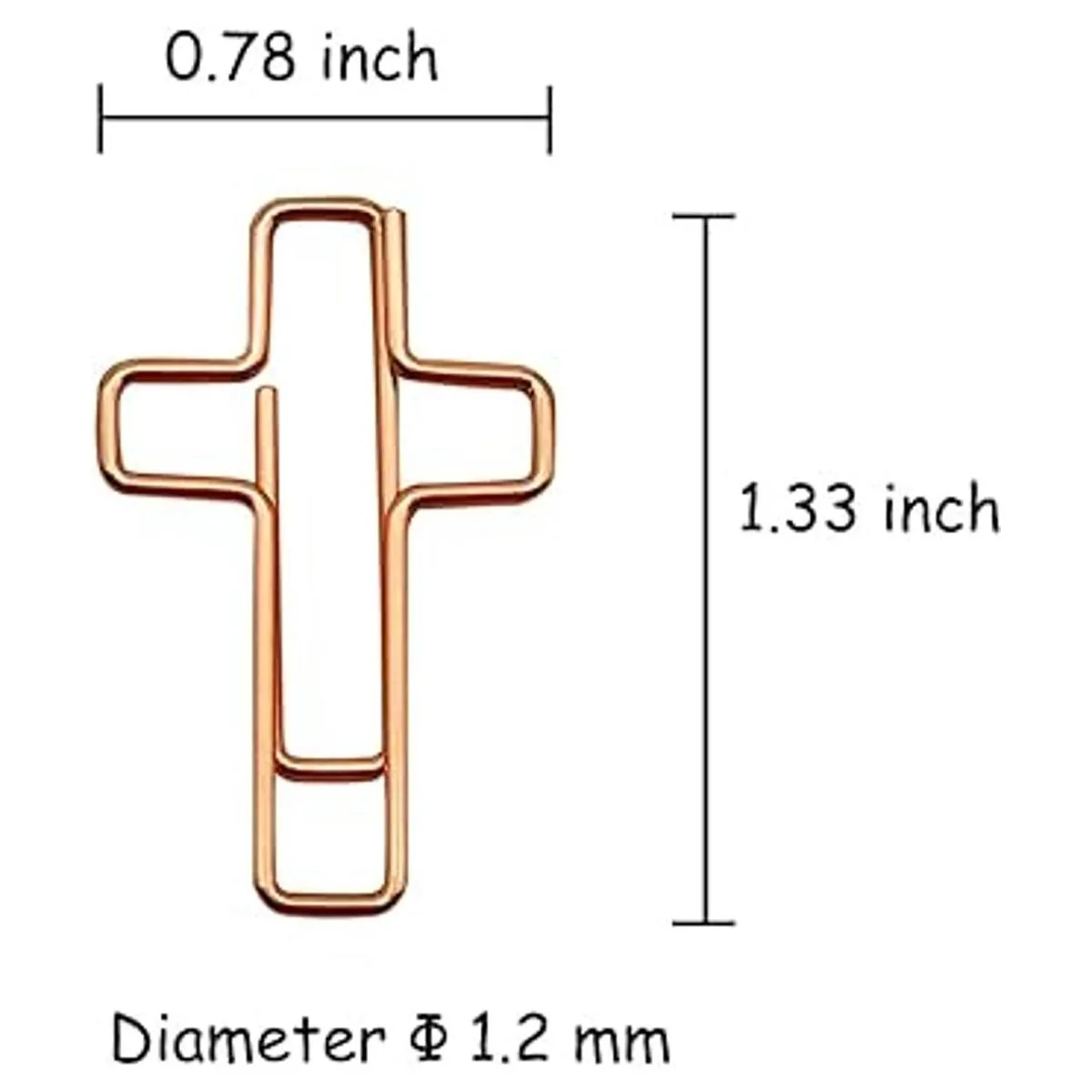 100 clips de papel pequeños lindos de colores oro y oro_3