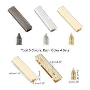 WADORN 12 juegos de hebillas decorativas para bolso_3