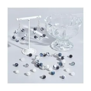 PH PandaHall 450 cuentas de cristal de color mármol de_2