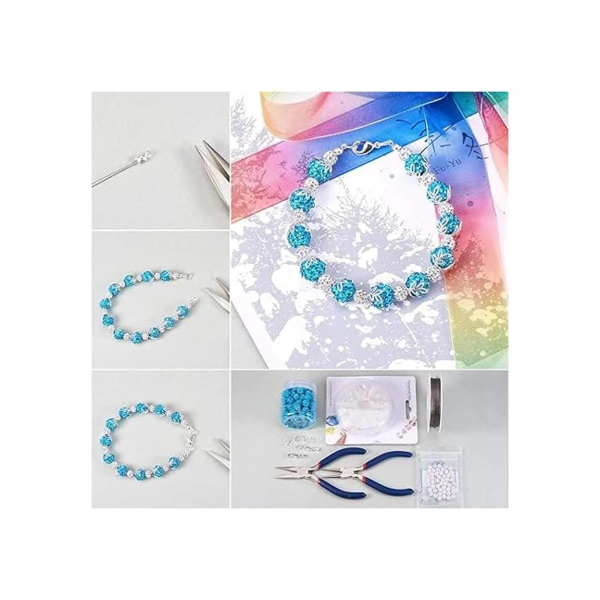 PH PandaHall Cuentas de arcilla con diamantes de_7