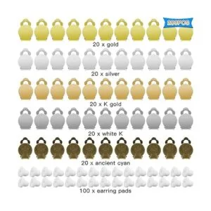 Juego de 200 clips redondos para aretes de bandeja plana_2