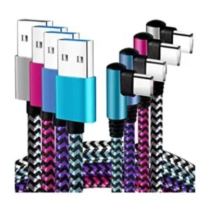 Cable USB C 90 grados6 pies4 unidades Cable de nailon_1