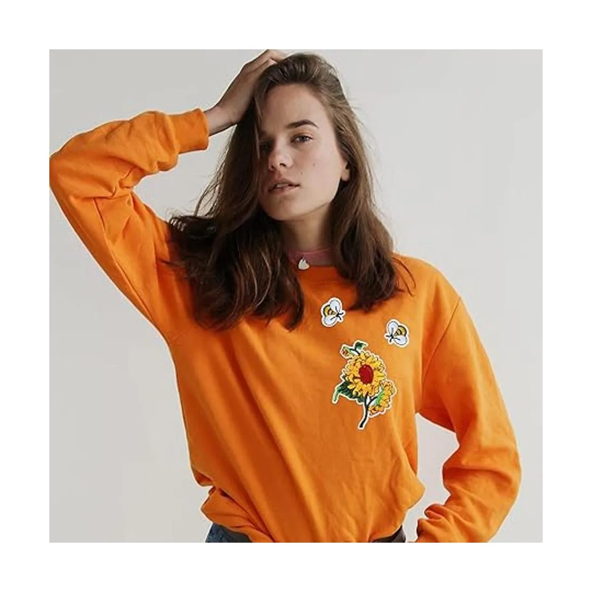 36 parches bordados de abejas para coser margaritas_3