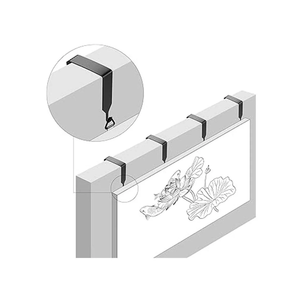 Gancho para colgar sobre la puerta gancho de pared de_5