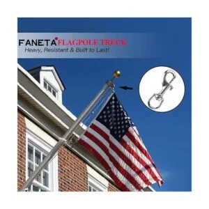 Faneta Poste de bandera de acero inoxidable 316 giratorio_3