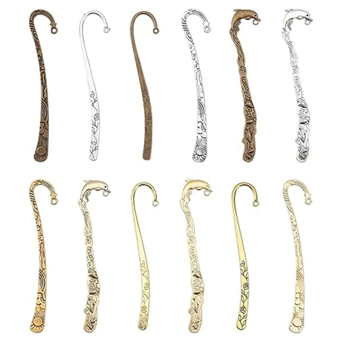 SUNNYCLUE 12 piezas de marcadores de gancho marcapáginas_1