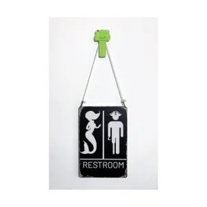 Divertido letrero vintage de pirata de sirena para_3