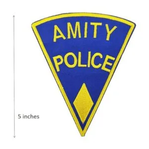 Parche bordado de la policía de Amity para planchar y coser_2